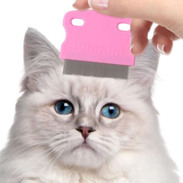 Kit de peines para perros y gatos. Incluye peine antipulgas y peine de dientes finos.