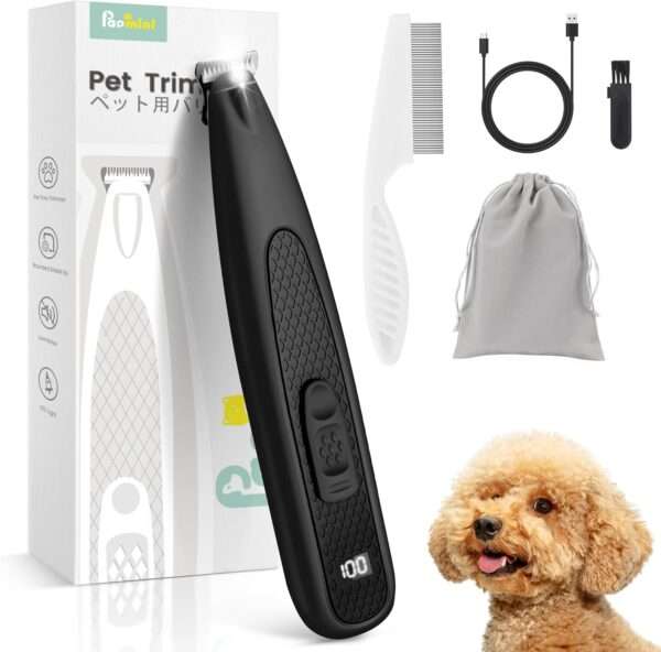Recortadora de patas para perros con luz LED.