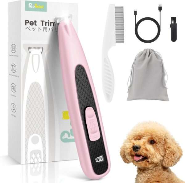 Recortadora de patas para perros con luz LED.