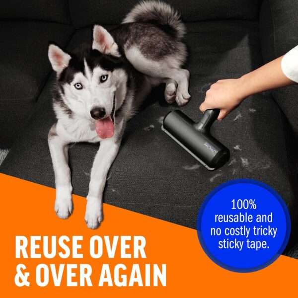 Removedor de pelo para mascotas, rodillo reutilizable, para ropa y muebles.