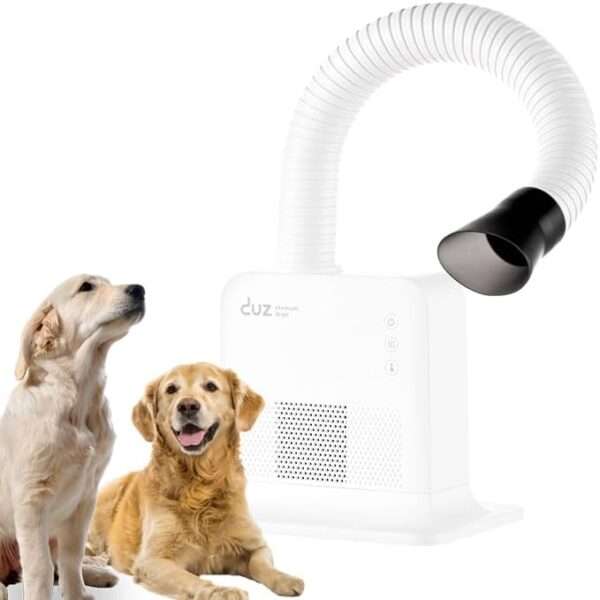 Secador de pelo manos libres para perros, profesional, con bajo consumo energético.