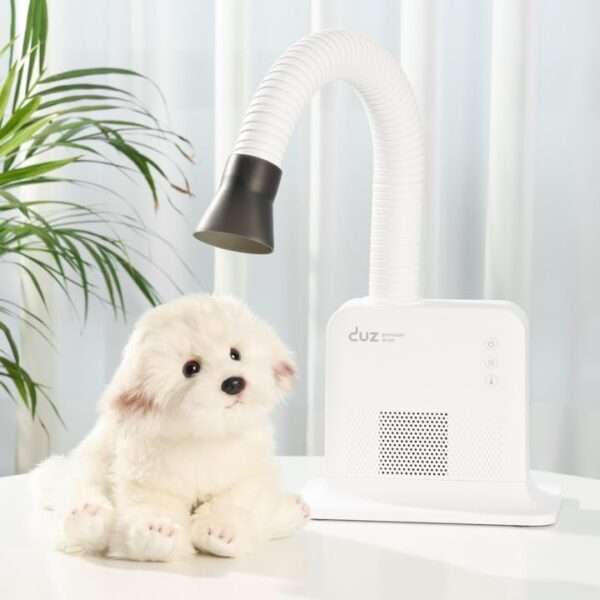 Secador de pelo manos libres para perros, profesional, con bajo consumo energético.