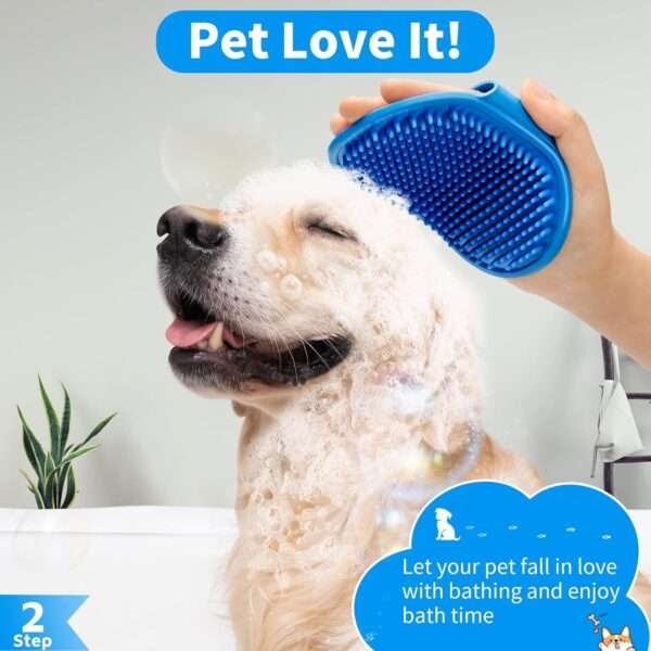 Kit de 6 cepillos de aseo para perros y gatos. Incluye cepillo de baño y cepillo de dientes.