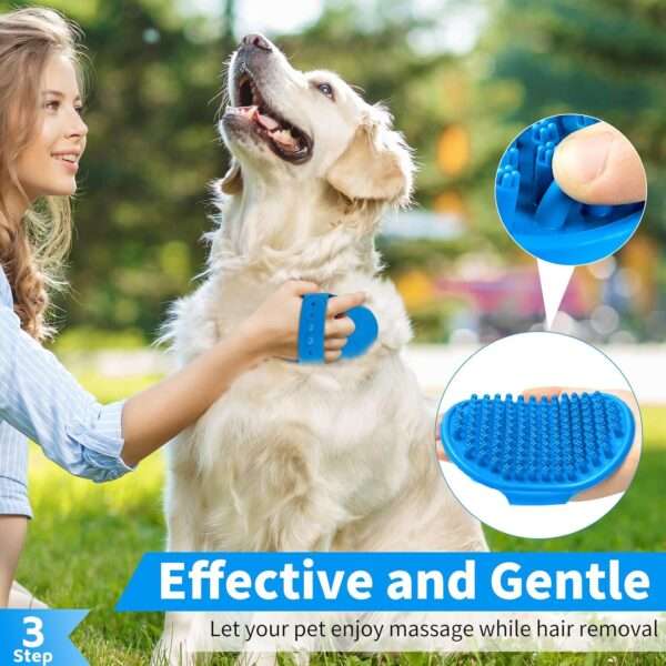 Kit de 6 cepillos de aseo para perros y gatos. Incluye cepillo de baño y cepillo de dientes.