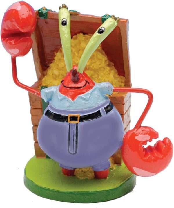 Set de 7 figuras de Bob Esponja con licencia oficial, de resina segura para acuario. (Cada figura mide 5 cm de alto).