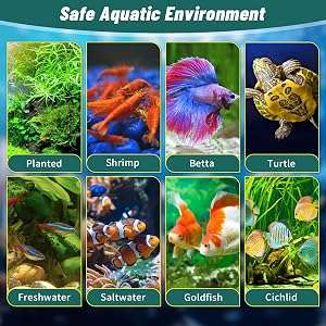 Acuario acuapónico de autolimpieza (31x26x18 cm) con función de cascada e hidropónica. Kit completo para peces betta, incluye calentador y luz LED.
