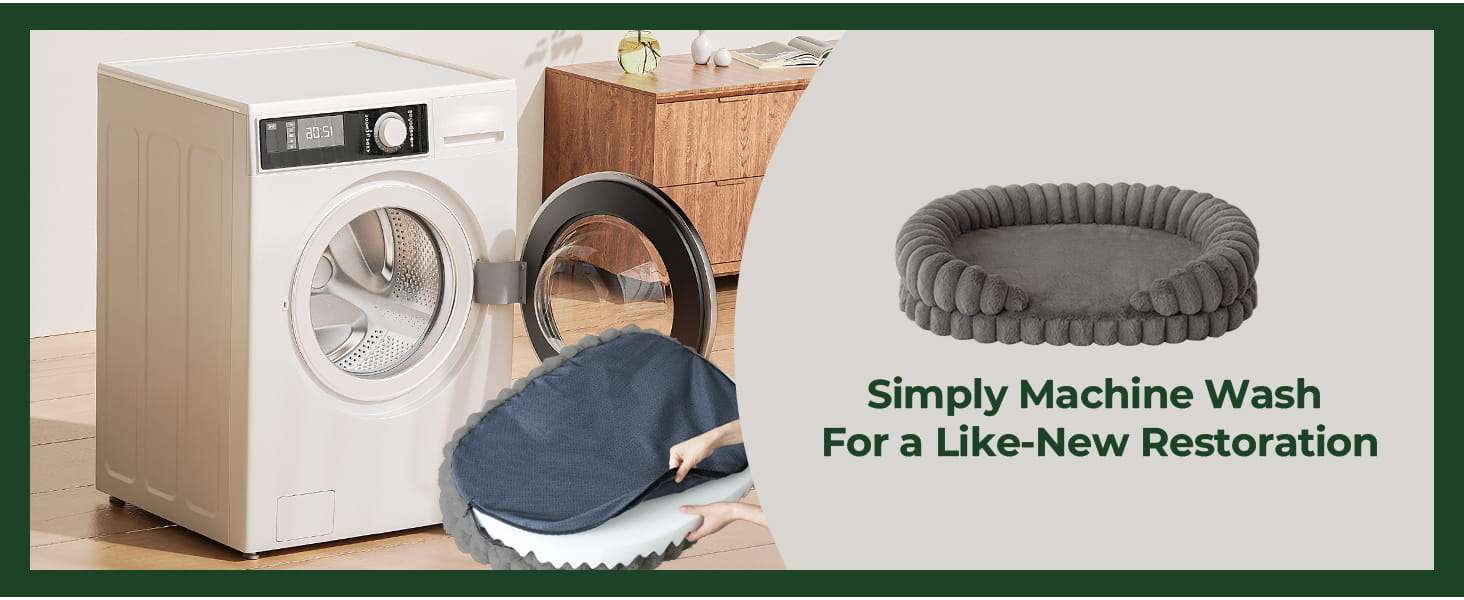Cama redonda antiestrés para perros grandes, Ø 91 cm. Soporte ortopédico con espuma de alta densidad y capa impermeable.