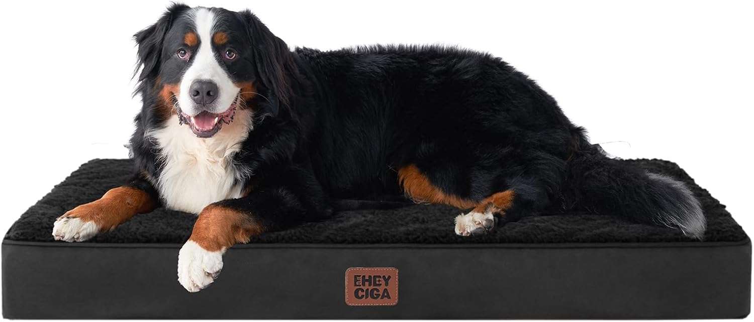 Colchon ortopedico extra grande para perros con espuma de alta densidad y funda lavable.