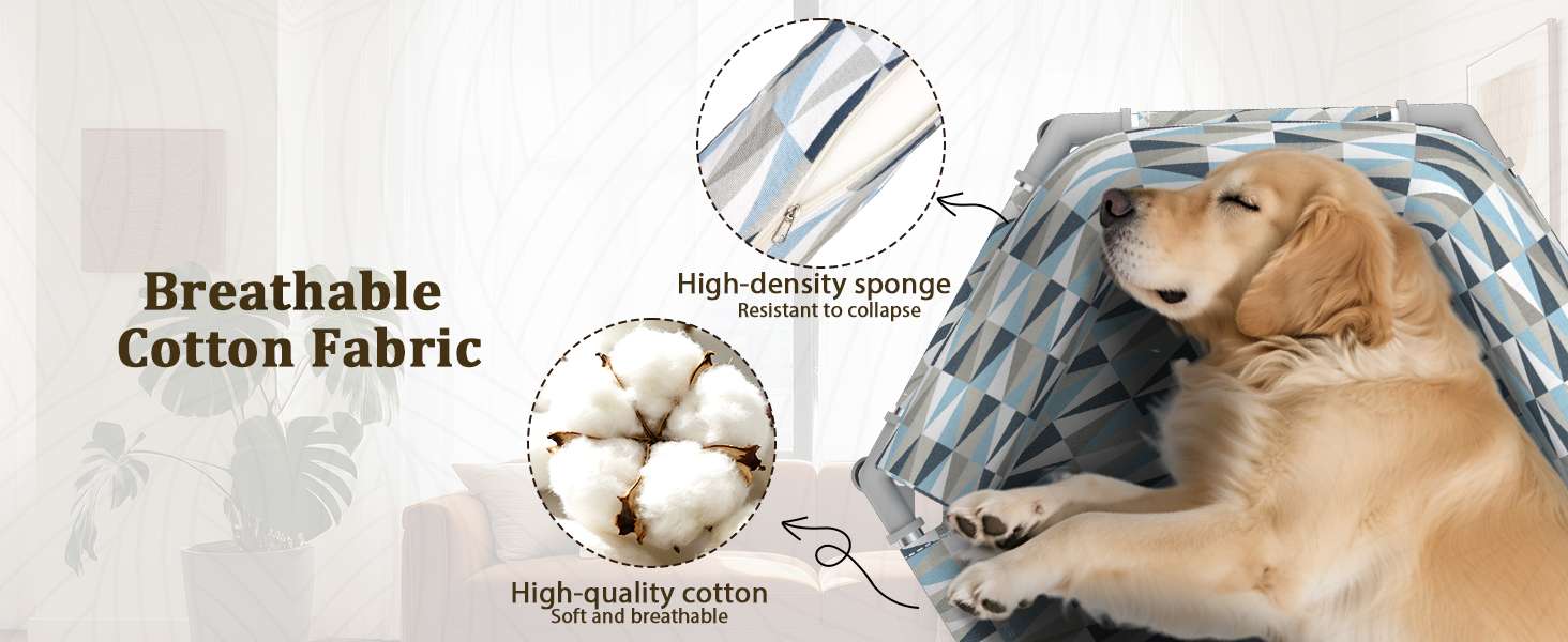 Cama elevada ortopédica para perros con refuerzo cervical U y diseño hexagonal 6 lados. Ideal para perros senior/artritis en Chile.