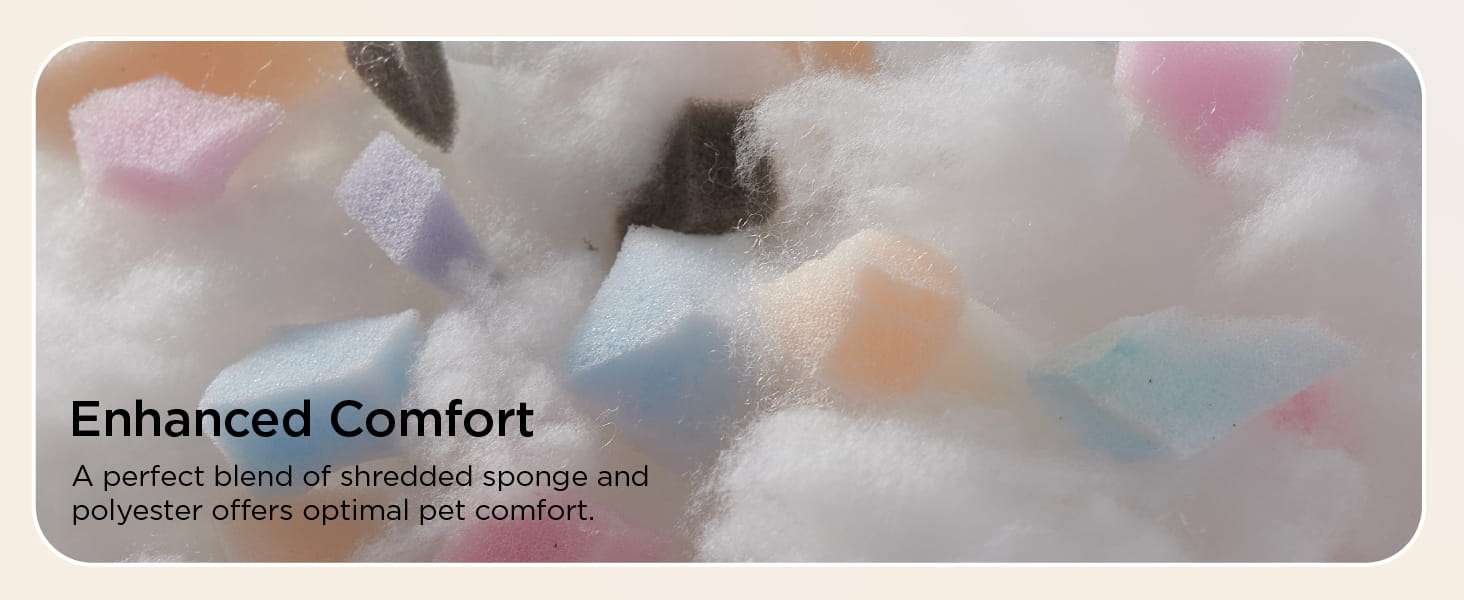Cama ortopedica extra gruesa para perros con cojines de apoyo base impermeable y funda lavable.