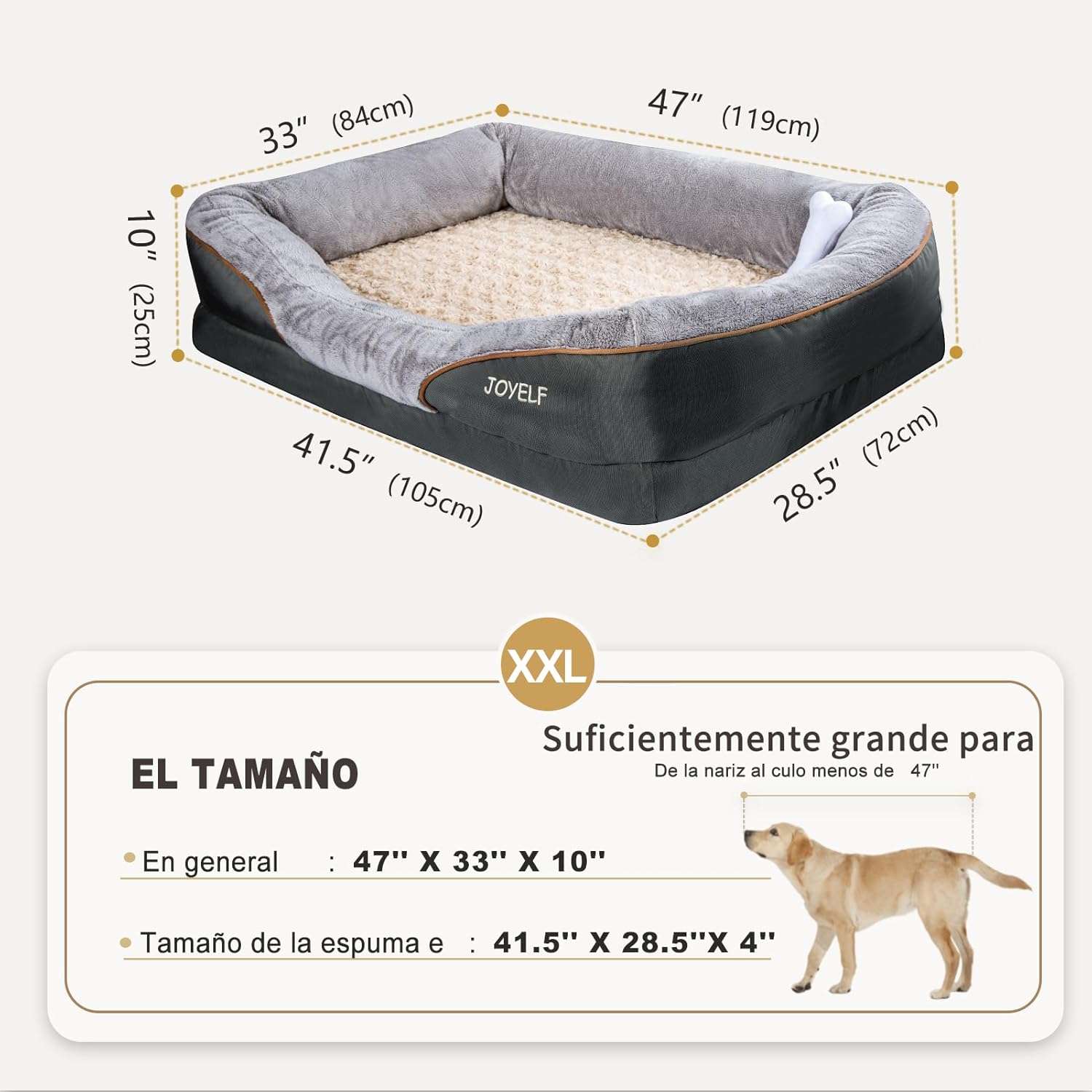 Cama ortopédica de espuma viscoelástica con cojín de ratán natural refrescante. Impermeable, antibacteriana y con base antideslizante.