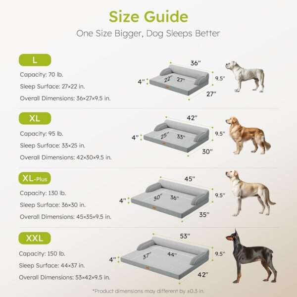 Cama ortopédica para perro con espuma viscoelástica de gel refrescante, borde reforzado y base impermeable. Ideal para perros sensibles al calor y seniors.