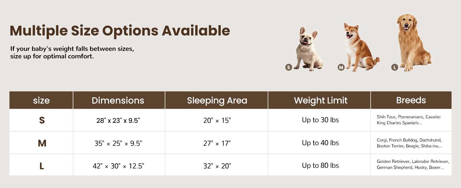 Cama sofá ortopédica para perros, con espuma de caja de huevos, tejido Sherpa impermeable y refuerzos de 4 lados para antiansiedad.