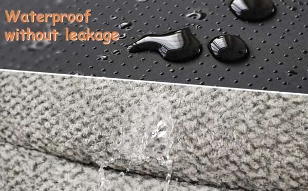 Cama ortopédica impermeable para perros con espuma viscoelástica y diseño anti-ansiedad, funda lavable y doble acceso (Memory Foam).