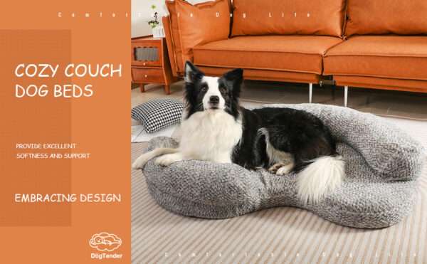 Cama ortopédica impermeable para perros con espuma viscoelástica y diseño anti-ansiedad, funda lavable y doble acceso (Memory Foam).