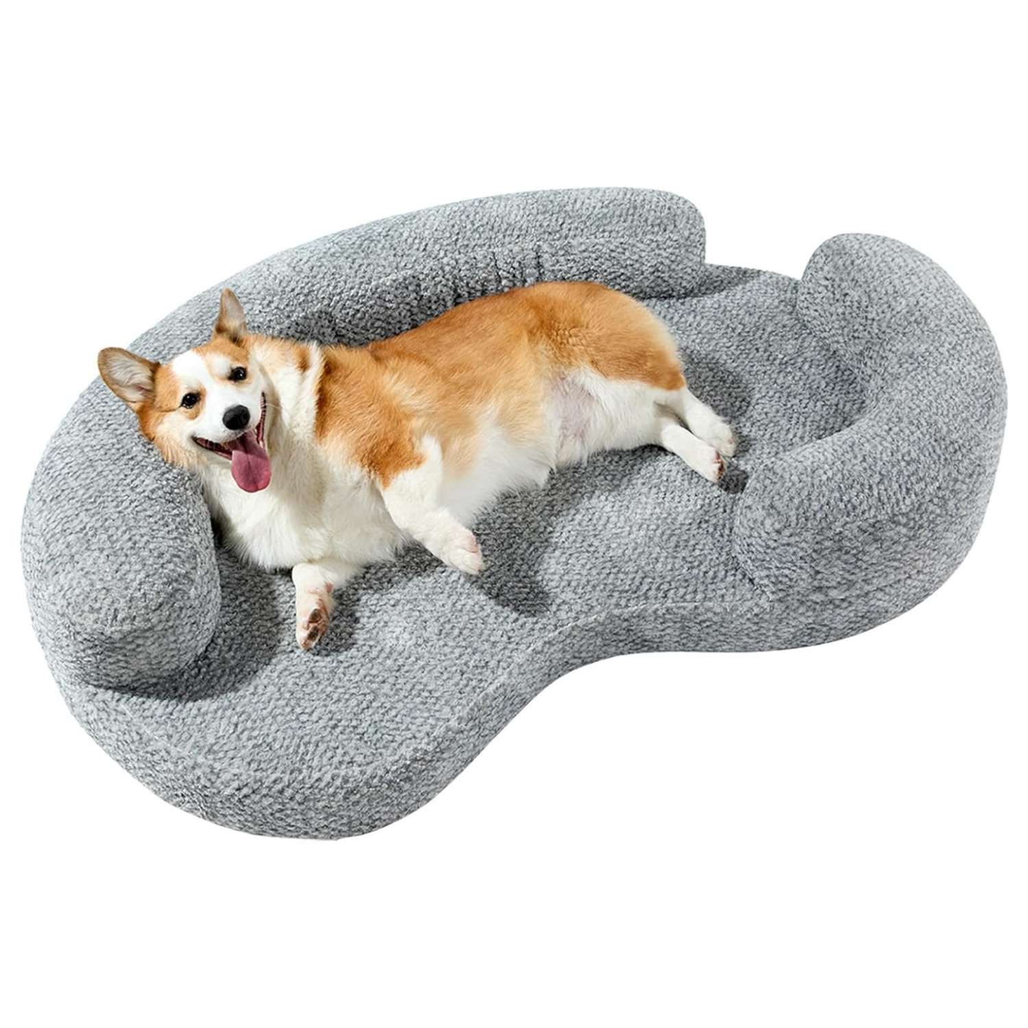 Cama ortopédica impermeable para perros con espuma viscoelástica y diseño anti-ansiedad, funda lavable y doble acceso (Memory Foam).