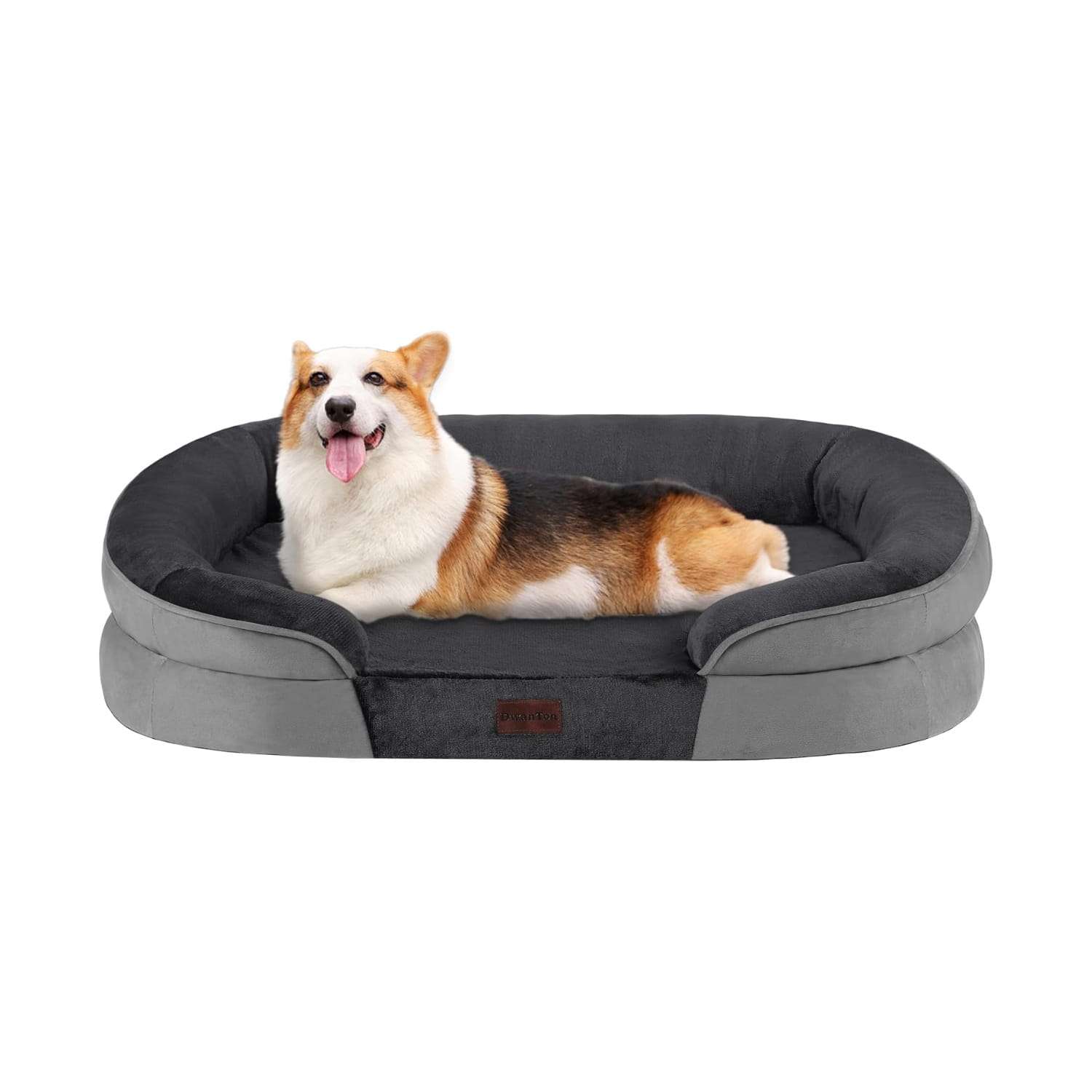 Cama ortopédica para perro, con colchón viscoelástico reversible de 3 pulgadas y funda totalmente impermeable y lavable. Ideal para perros mayores en Chile.