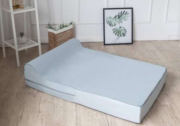 Cama ortopedica viscoelastica XXL de 127 x 86 cm con 17.8 cm de grosor. Protector interior impermeable y funda lavable para perros grandes y mayores.