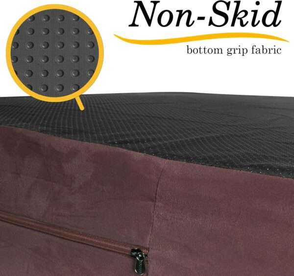 Cama ortopedica viscoelastica XXL de 127 x 86 cm con 17.8 cm de grosor. Protector interior impermeable y funda lavable para perros grandes y mayores.