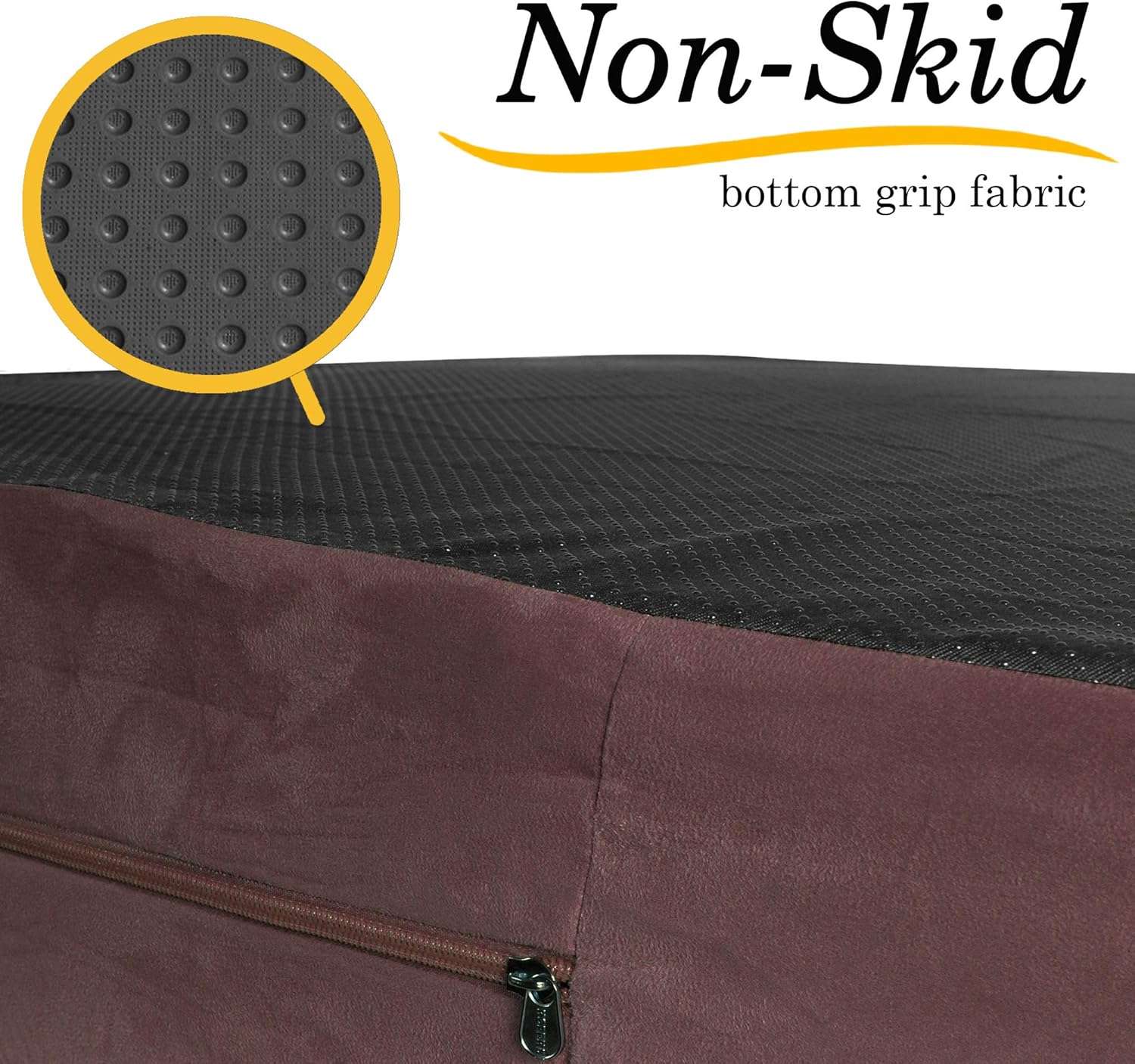 Cama ortopedica viscoelastica XXL de 127 x 86 cm con 17.8 cm de grosor. Protector interior impermeable y funda lavable para perros grandes y mayores.