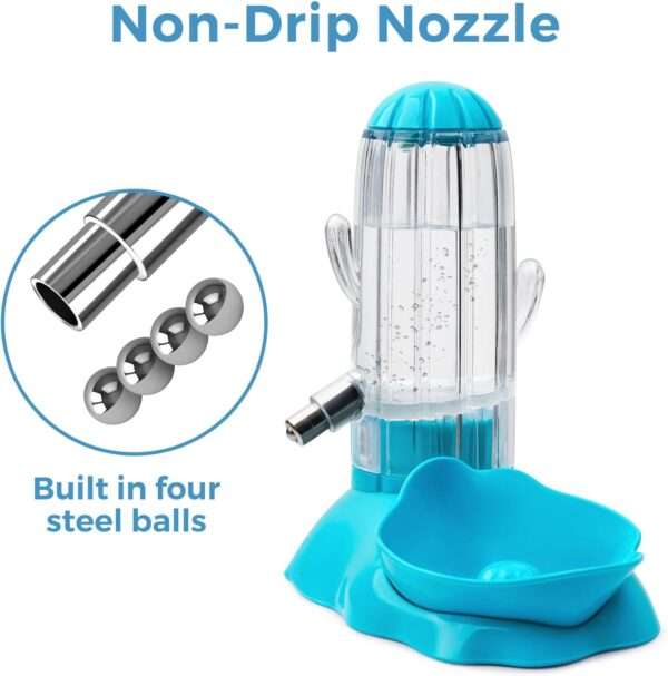 Bebedero y Comedero 2 en 1 para Roedores. Diseño de Llenado Superior, sin BPA y Antigoteo. Capacidad de 136 ml.