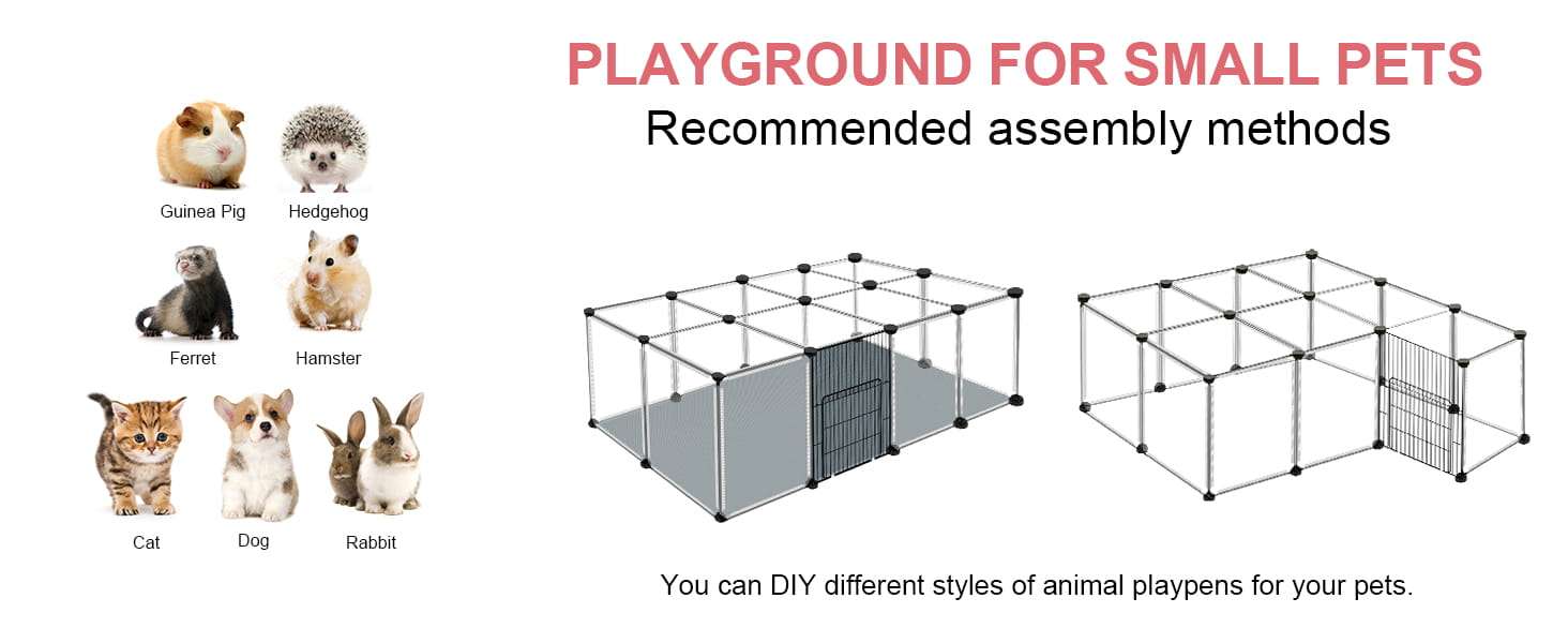 Corral Modular Transparente con Techo (122x61x41 cm) | Jaula Anti-Salto con Base Impermeable | Ideal para Conejos y Cuy.