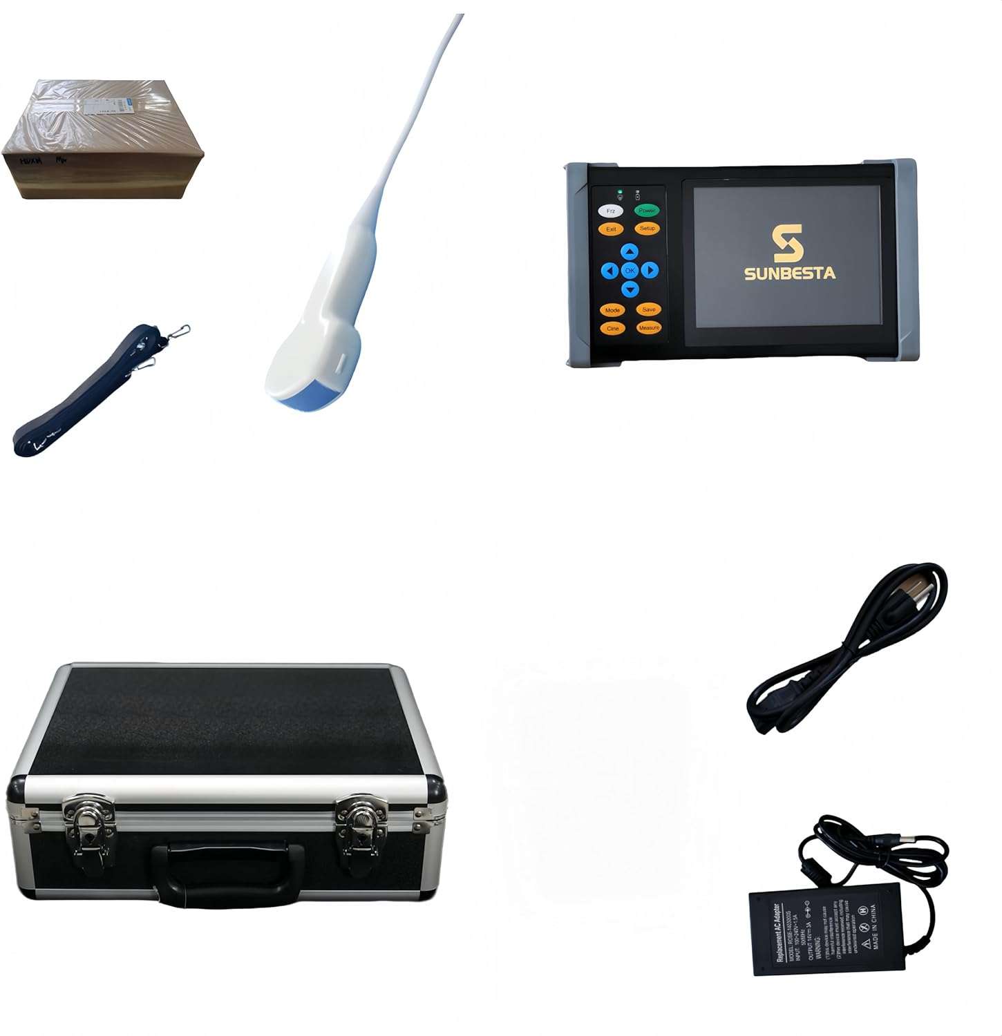 Ecógrafo Veterinario PDA A20 (950 g). Ultrasonido Portátil Multiespecie con Sonda Convexa 3.5 MHz. Diagnóstico de Gestación en campo.