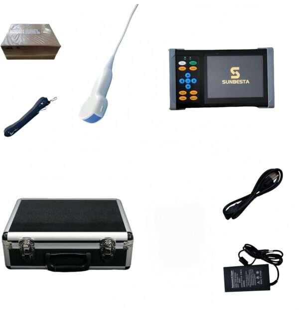 Ecógrafo Veterinario PDA A20 (950 g). Ultrasonido Portátil Multiespecie con Sonda Convexa 3.5 MHz. Diagnóstico de Gestación en campo.