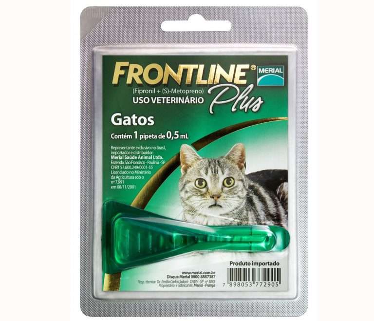 Frontline Plus Gatos (10 Pipetas). Antiparasitario externo con Fipronil y Metopreno. Controla pulgas, garrapatas y piojos en felinos.