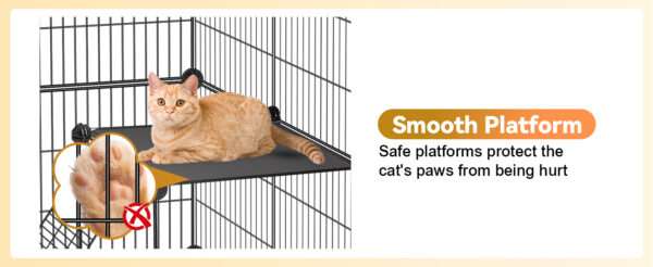 Jaula Catio Modular XL para Gatos (61x61x122 cm) | 4 Niveles, Interior/Exterior, con plataformas y cierre antivuelco.
