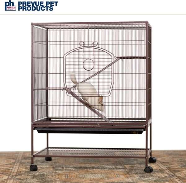 Jaula Hábitat Vertical para Ratas, Chinchillas, Hurones Bebé | 79×52×102 cm | Plataformas Metálicas Sólidas