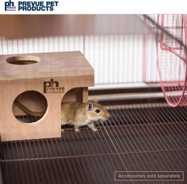 Jaula Hábitat Vertical para Ratas, Chinchillas, Hurones Bebé | 79×52×102 cm | Plataformas Metálicas Sólidas