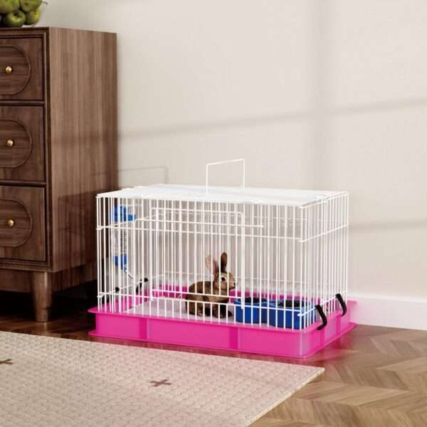 Jaula Hábitat Compacta Roedores 61×41×36 cm | Base Anti-Salpicaduras y Kit Completo