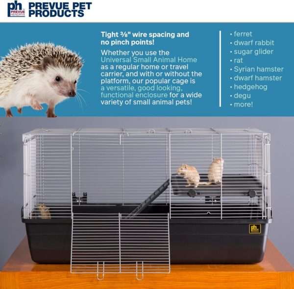 Jaula Hábitat Base Profunda 16 cm | 83×48×44 cm | Espacio Anti-Escape 9.5 mm para Roedores