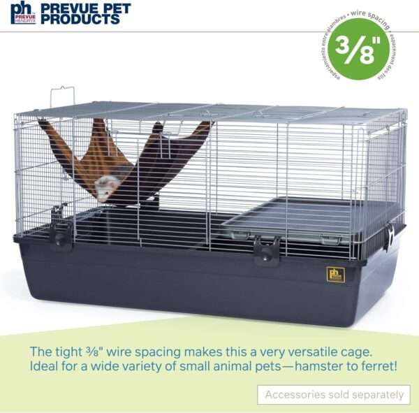 Jaula Hábitat Base Profunda 16 cm | 83×48×44 cm | Espacio Anti-Escape 9.5 mm para Roedores