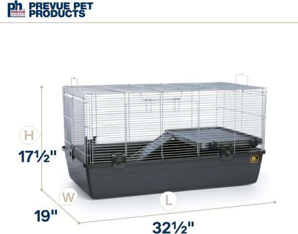 Jaula Hábitat Base Profunda 16 cm | 83×48×44 cm | Espacio Anti-Escape 9.5 mm para Roedores