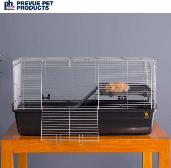 Jaula Hábitat Base Profunda 16 cm | 83×48×44 cm | Espacio Anti-Escape 9.5 mm para Roedores