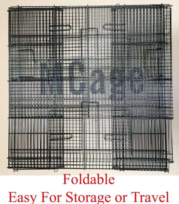 Jaula Plegable 3 Niveles Roedores | 61×41×61 cm | Espacio Anti-Escape 9.5mm | Ratas, Hurones, Chinchillas