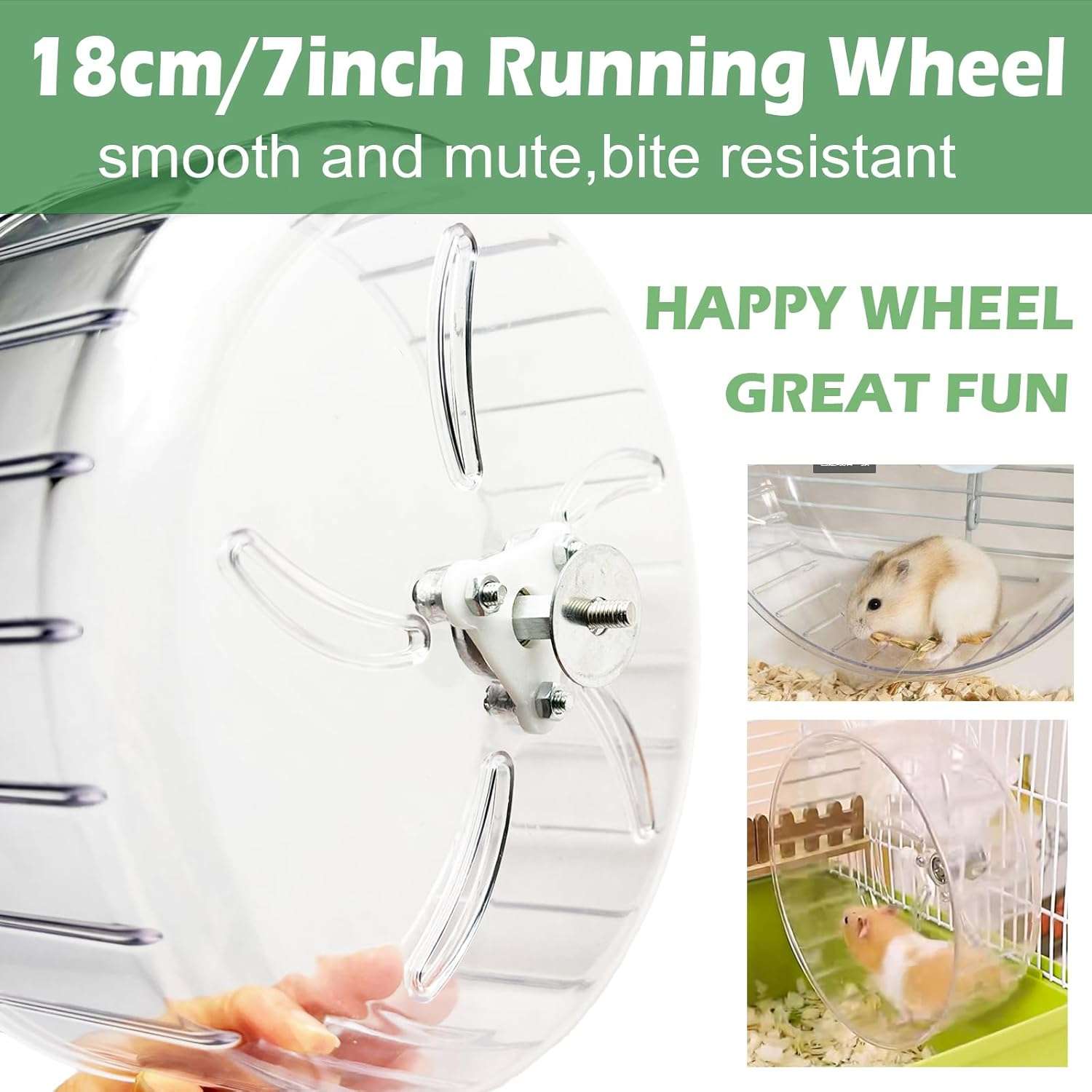 Jaula hámster full kit 10 en 1, con medidas 47x32x30 cm. Incluye rueda, casa de madera, balancín, tubos y bandeja plástica fácil de limpiar.