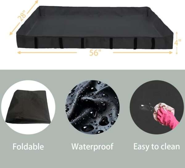 Jaula Modular Armable XL para Cuyes y Conejos | Base Impermeable PVC Anti-Orina | 142×71×35 cm