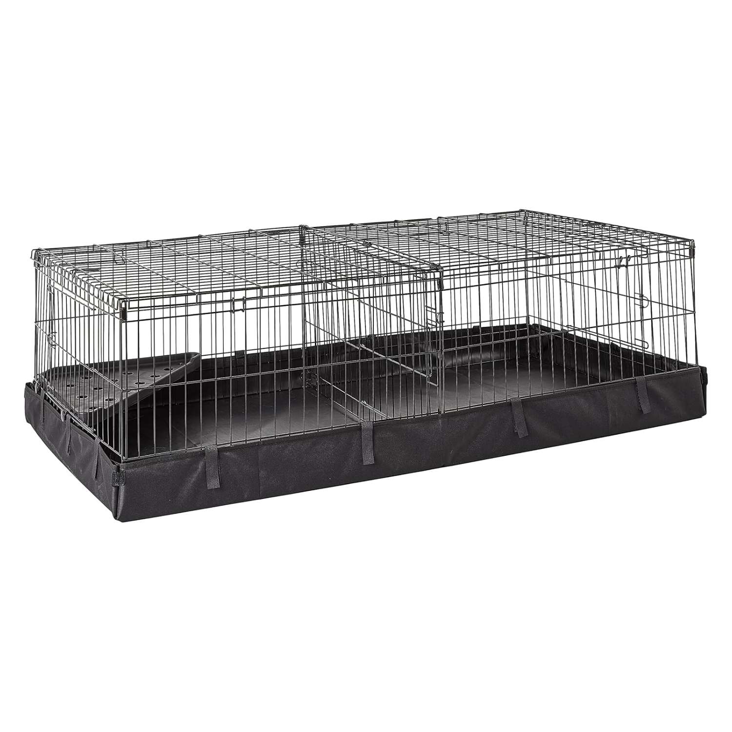Jaula/Corral Modular con Divisor para Cuyes y Conejos | Base de Lona Anti-Fugas | Uso Interior/Exterior