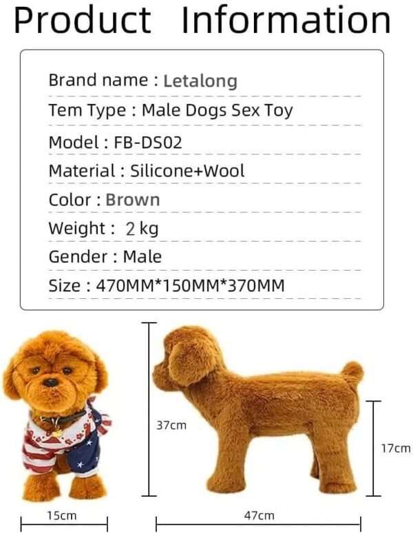 Juguete de Compañía para Perros Machos con Succión Fuerte. Juguete de Alivio de Estrés con Sonidos Interactivos. Material silicona de alta calidad y peluche cómodo.