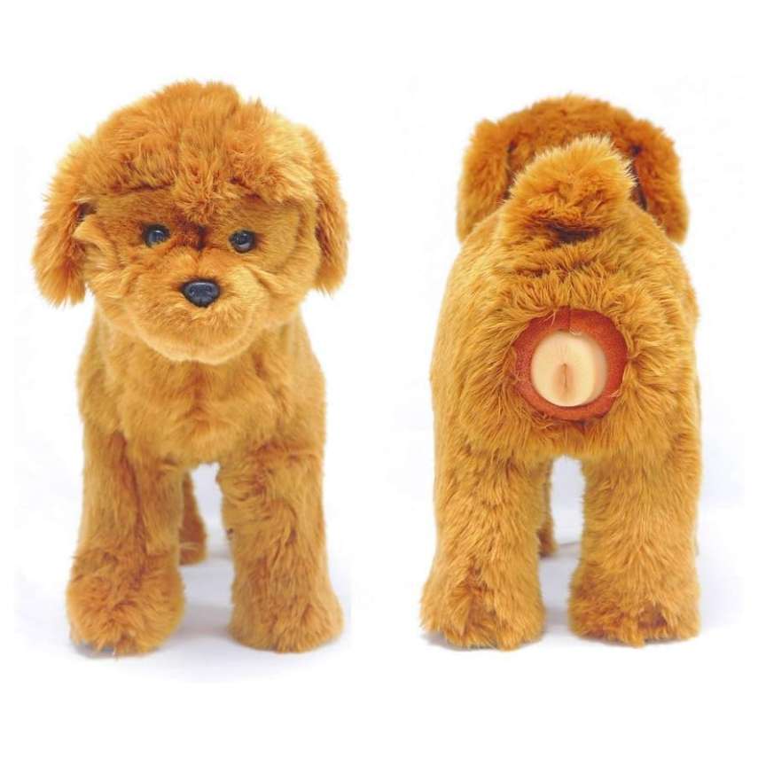 Juguete de Compañía para Perros Machos con Succión Fuerte. Juguete de Alivio de Estrés con Sonidos Interactivos. Material silicona de alta calidad y peluche cómodo.