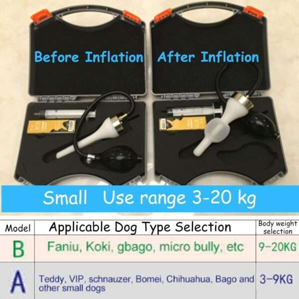 Kit de Inseminación Artificial Canina Profesional. Incluye Válvula Antirretorno. Silicona Médica para Perros Medianos y Grandes.