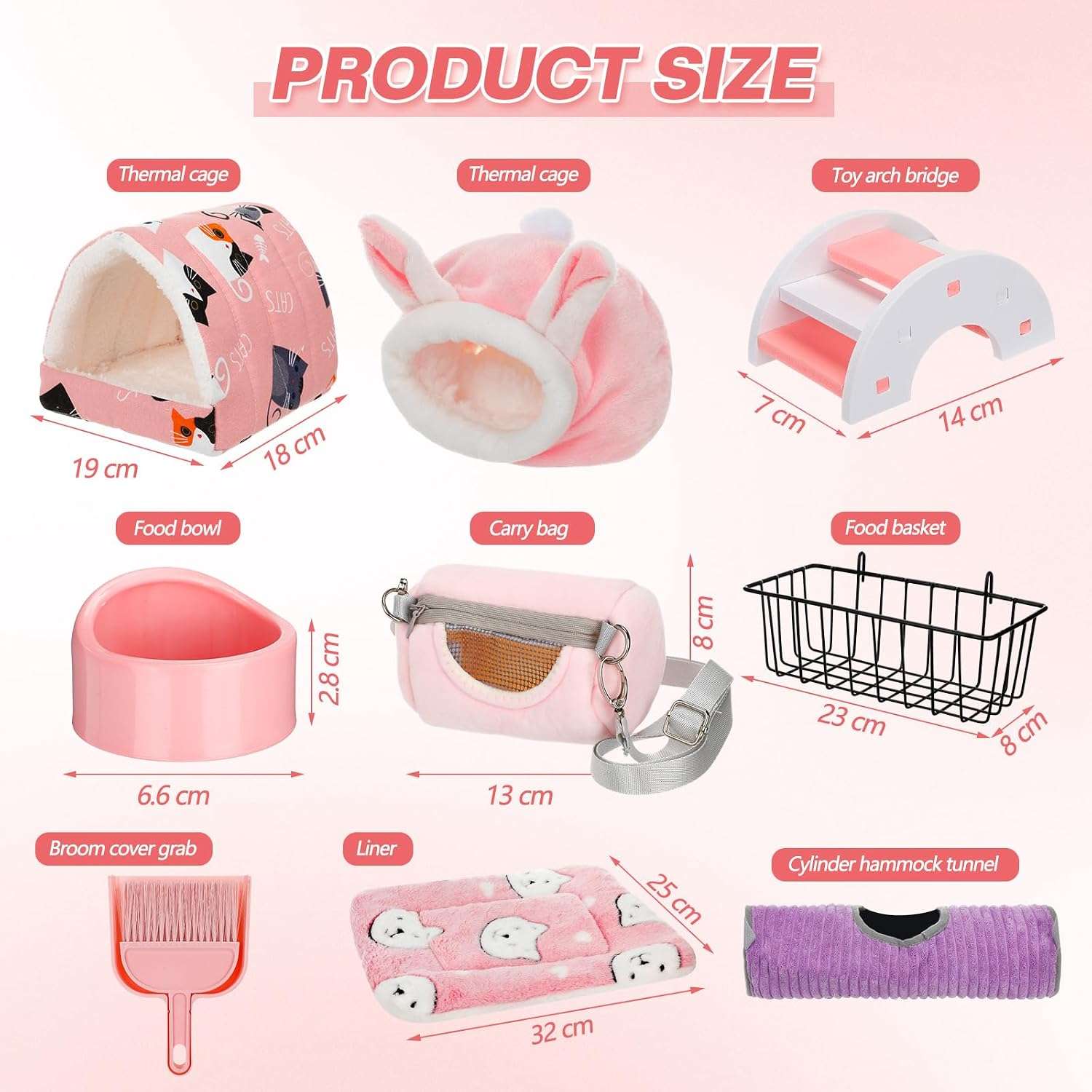 Kit de Inicio 24 Piezas para Conejillo de Indias (Cuy). Incluye Cama, Túnel, Juguetes Molares y Accesorios de Limpieza. Solución Ahorra Tiempo.