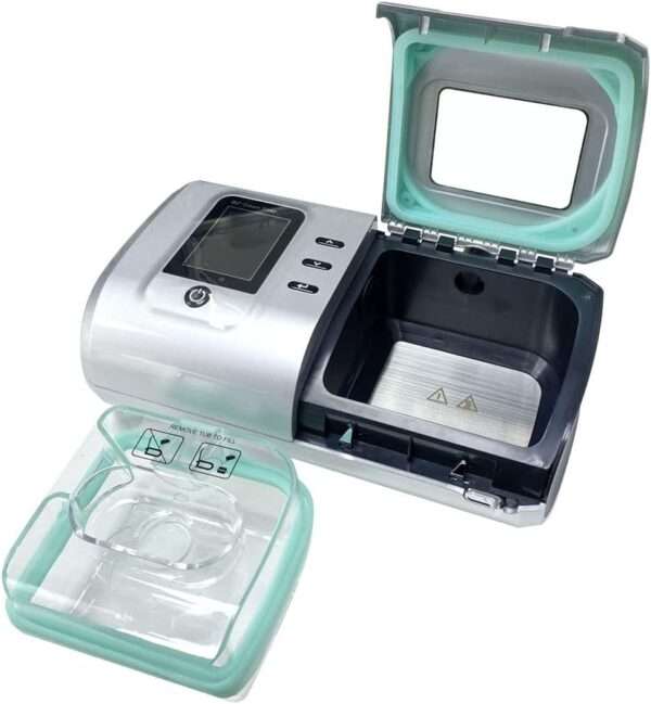 Máquina Auto CPAP Portátil para Apnea del Sueño | Funcionamiento Silencioso (30 dB) | Humidificador Desmontable | Ideal para Viajes.