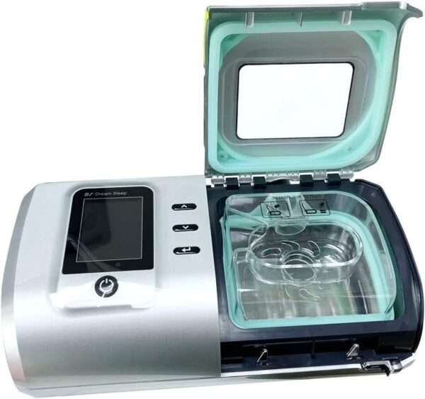 Máquina Auto CPAP Portátil para Apnea del Sueño | Funcionamiento Silencioso (30 dB) | Humidificador Desmontable | Ideal para Viajes.