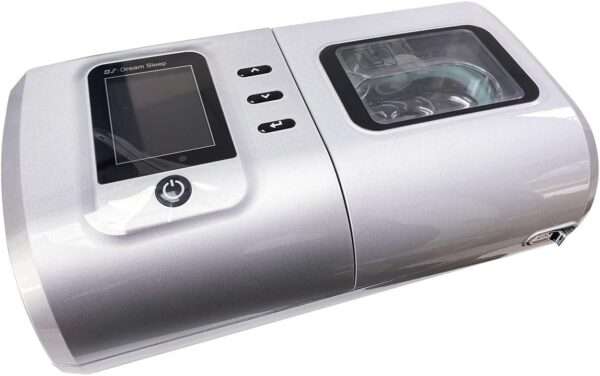 Máquina Auto CPAP Portátil para Apnea del Sueño | Funcionamiento Silencioso (30 dB) | Humidificador Desmontable | Ideal para Viajes.