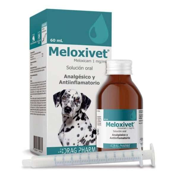 Meloxivet Solucion Oral 1 mg/mL. Analgesico Meloxicam para el control del dolor por osteoartritis en perros.