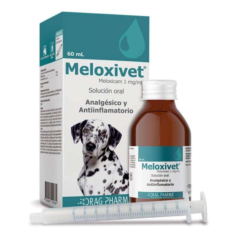 Meloxivet Solucion Oral 1 mg/mL. Analgesico Meloxicam para el control del dolor por osteoartritis en perros.